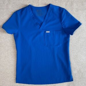 FIGS Royal Blue Catarina one Pocket Scrub Top XS